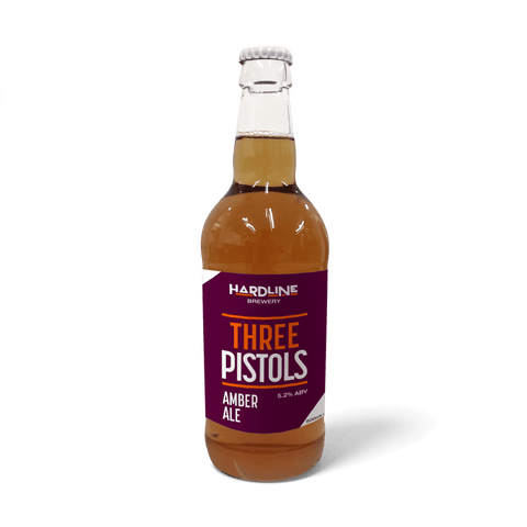 Hardline Brewery Three Pistols Amber Ale 500ml