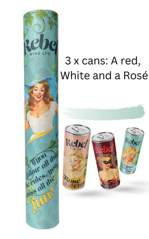 Rebel Gift Pack - 3 cans White, Red & Rose