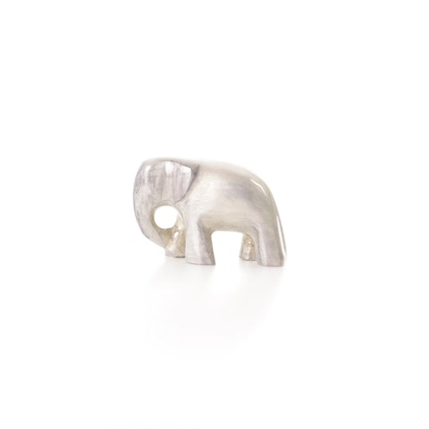 Brushed Silver Elephant