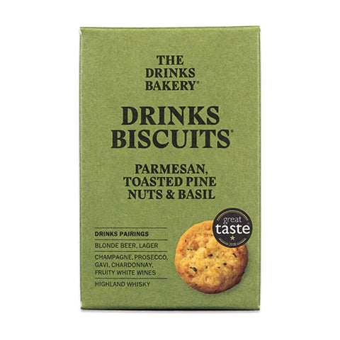 The Drinks Biscuits Parmesan, Toasted Pine Nuts & Basil 110g